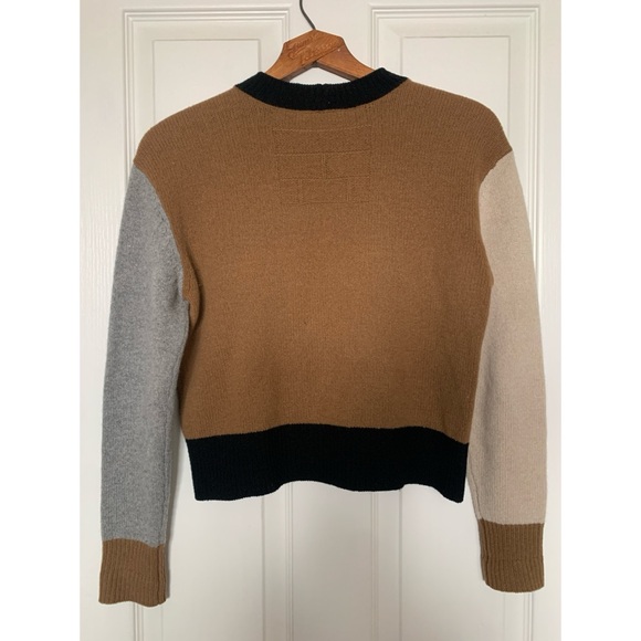 FRAME Cashmere Colorblock Sweater Women’s Size XS - Picture 2 of 5